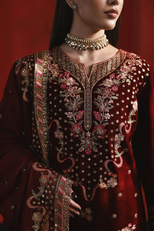 UN3PC-FRW25124 - Gulab - 3-Piece Suit