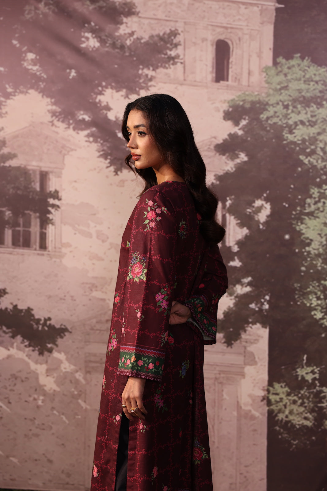 PE1PC-FRW2556 - Mauve Wine - Dailywear 1-Piece Shirt