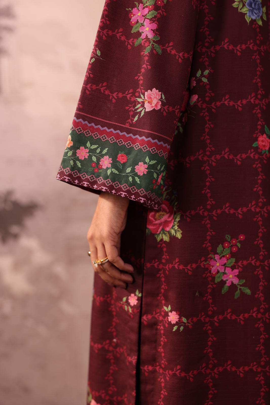 PE1PC-FRW2556 - Mauve Wine - Dailywear 1-Piece Shirt