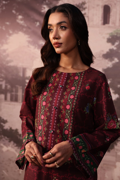 PE1PC-FRW2556 - Mauve Wine - Dailywear 1-Piece Shirt