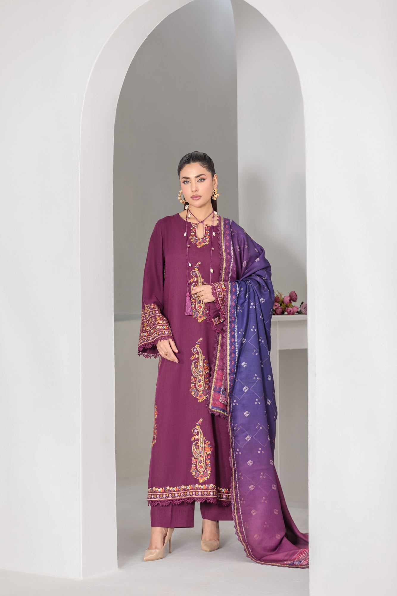 FRW2584-Plum mist– premium 3-Piece Suit