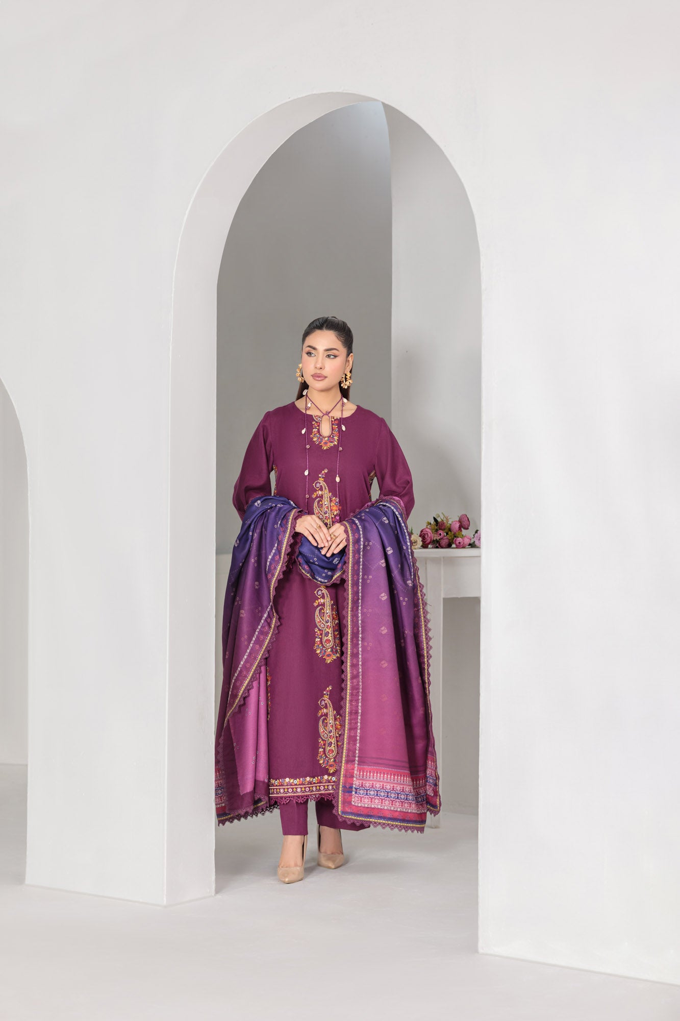 FRW2584-Plum mist– premium 3-Piece Suit