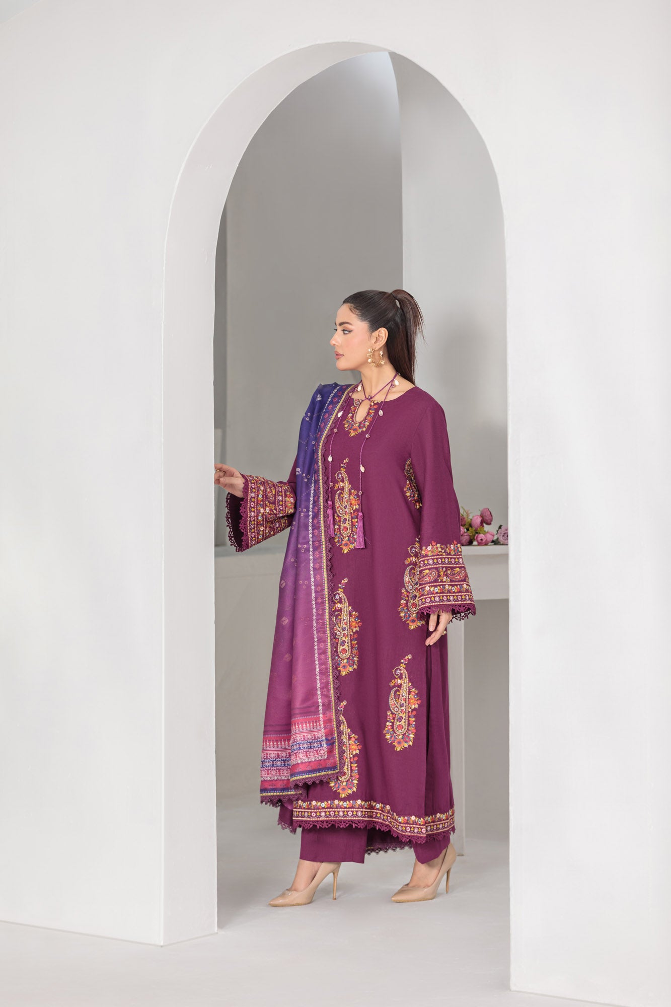 FRW2584-Plum mist– premium 3-Piece Suit