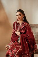 [UN3PC-FRW25110] Brick Red(Maroon) – Signature Peach Leather 3-Piece Suit