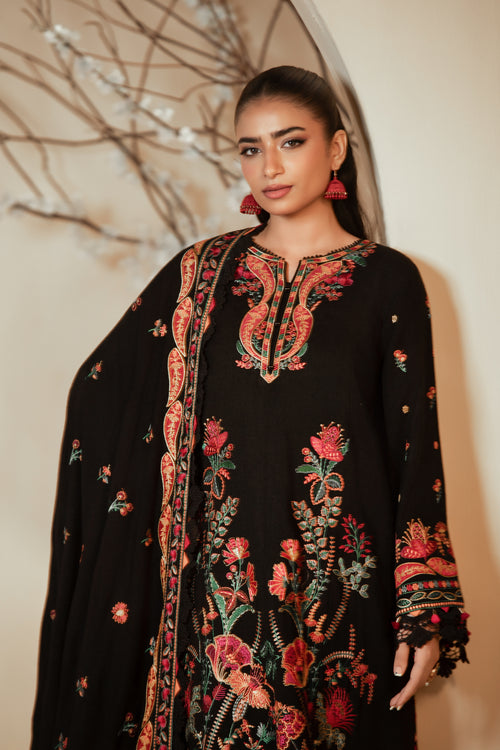 [UN3PC-FRW25106] Dusky Dark (Black) – Signature Peach Leather 3-Piece Suit