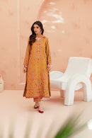 [UN3PC-FRW25107] Primrose(Mustard Gold) – Signature Peach Leather 3-Piece Suit