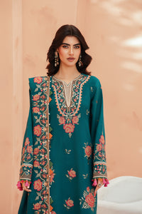 [UN3PC-FRW25111] Indigo(Teal) – Signature Peach Leather 3-Piece Suit