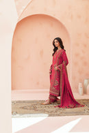 [UN3PC-FRW25108] Ruby(Cherry Red) – Signature Peach Leather 3-Piece Suit