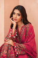 [UN3PC-FRW25108] Ruby(Cherry Red) – Signature Peach Leather 3-Piece Suit